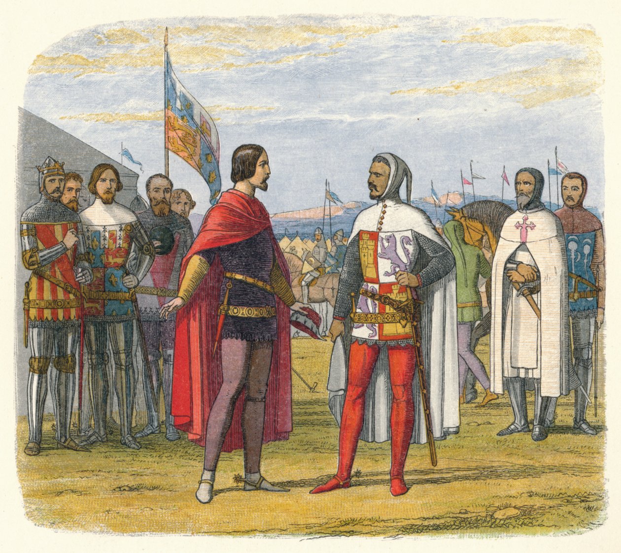 Książę wymusza amnestię od Pedro Okrutnego, 1367 1864 autorstwa James William Edmund Doyle