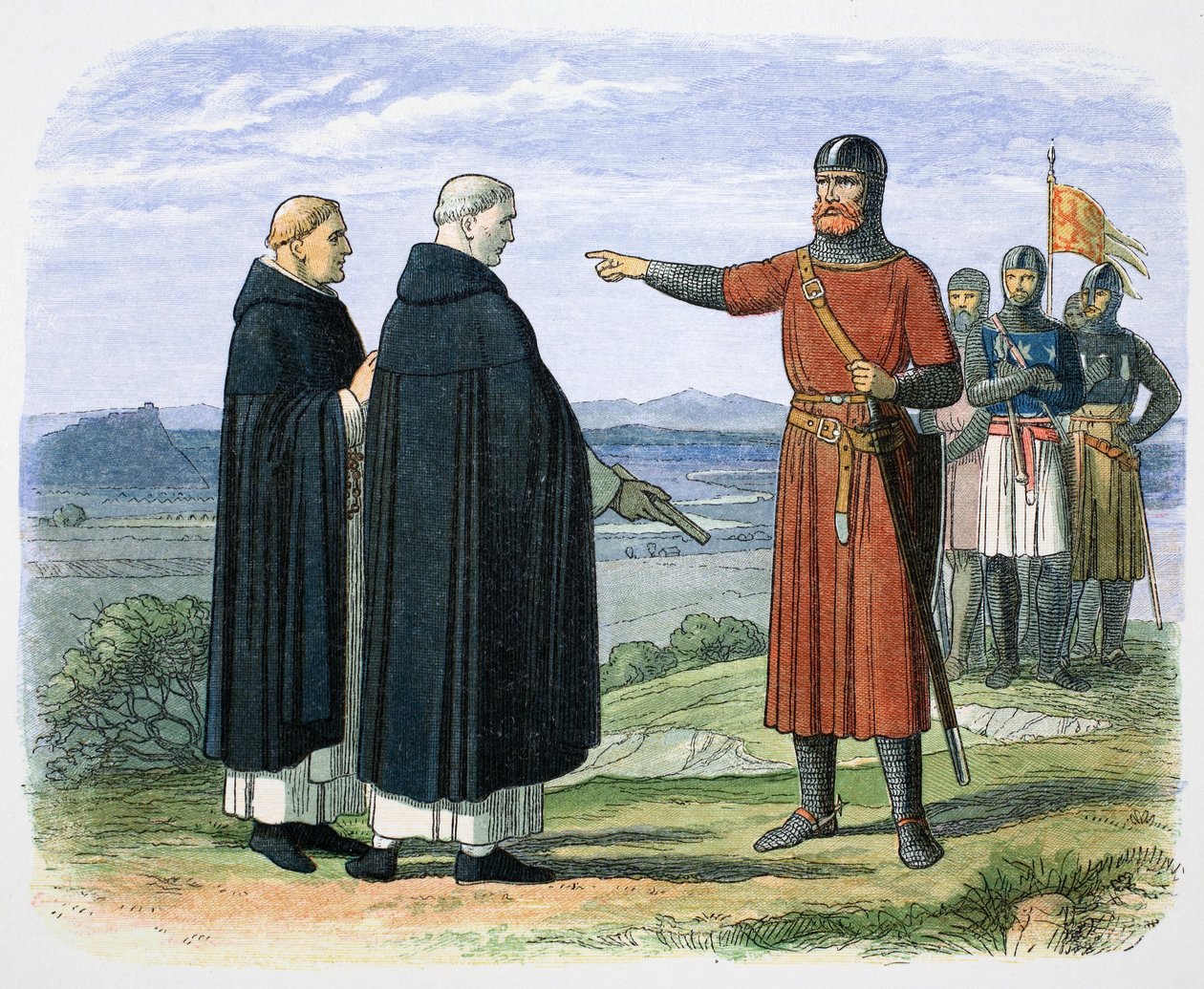 William Wallace odrzuca propozycje angielskie, 1297 1864. autorstwa James William Edmund Doyle