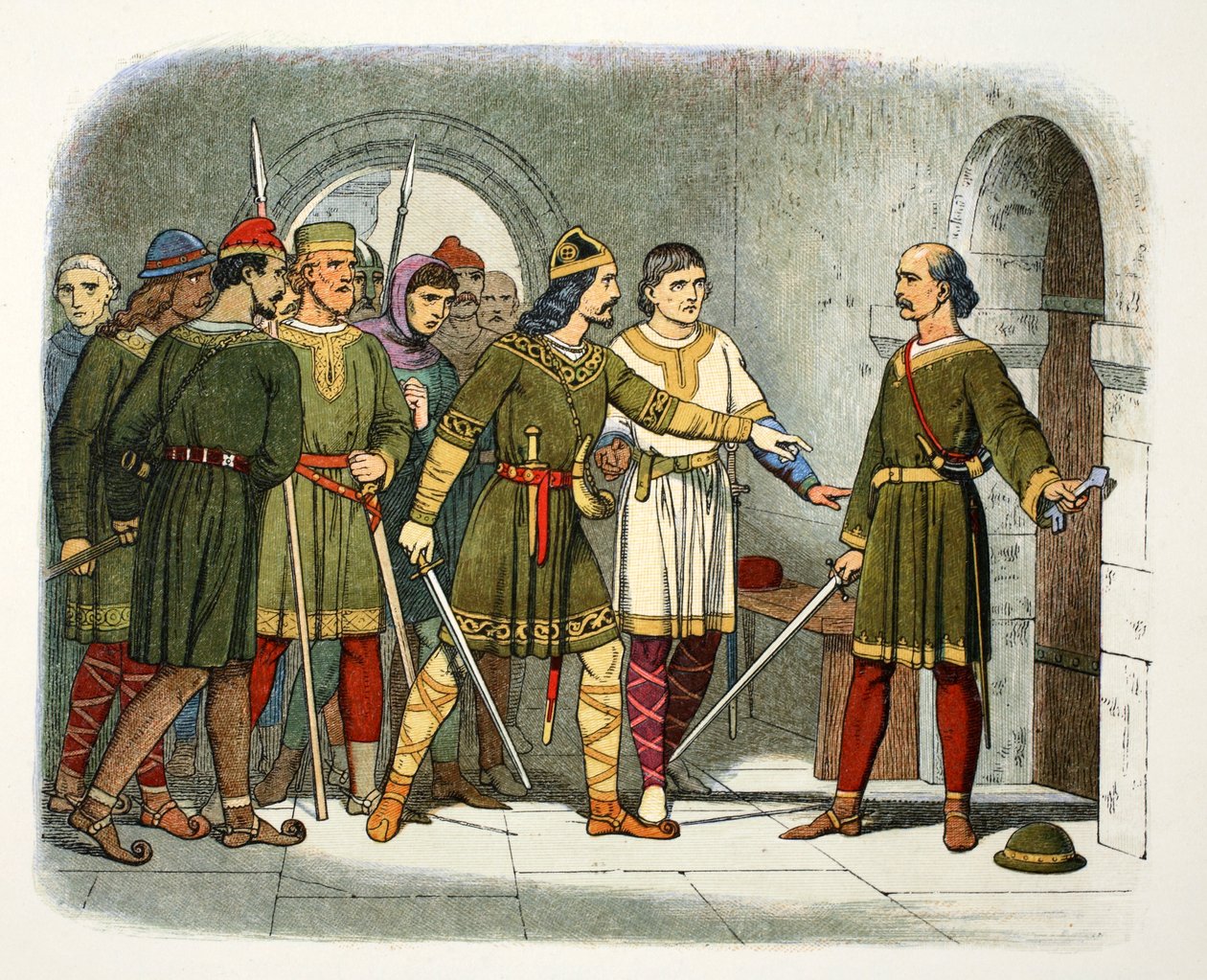 William de Breteuil broni skarbca, Winchester, Hampshire, 1100 1864. autorstwa James William Edmund Doyle