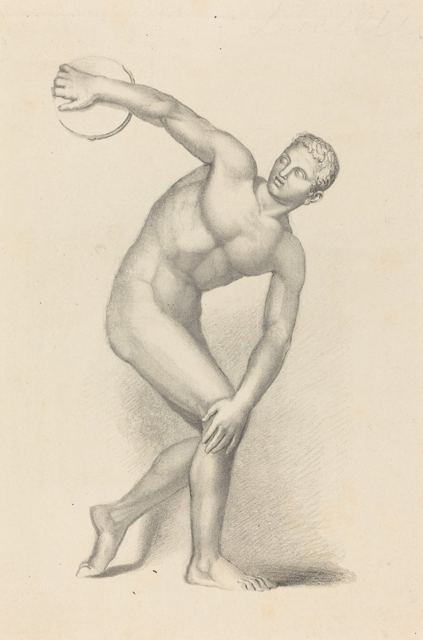 Dyskobola, autorstwa Myron autorstwa James William Giles after John Flaxman