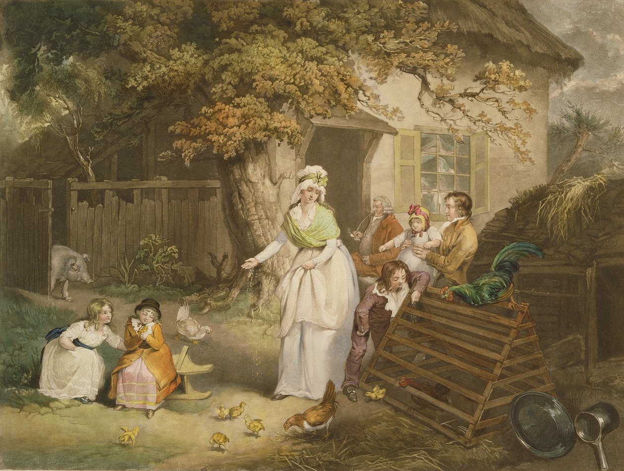 Odwrót Obywatelski, 1796 (kolorowa mezzotinta) autorstwa James after Ward