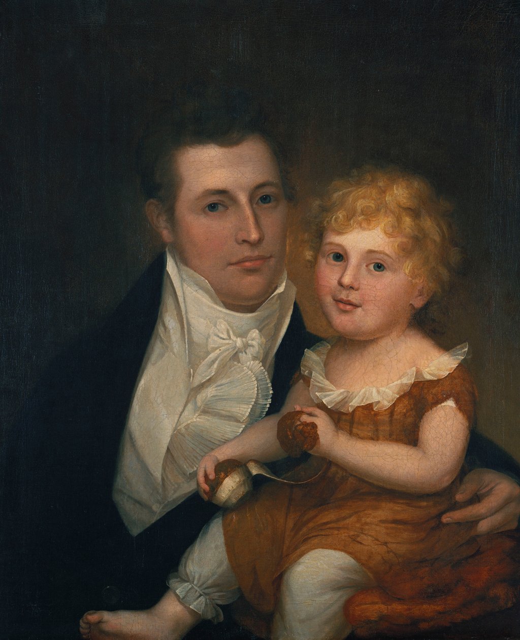 Portret dr Samuela Simesa i jego córki Mary Jane autorstwa James the Elder Peale