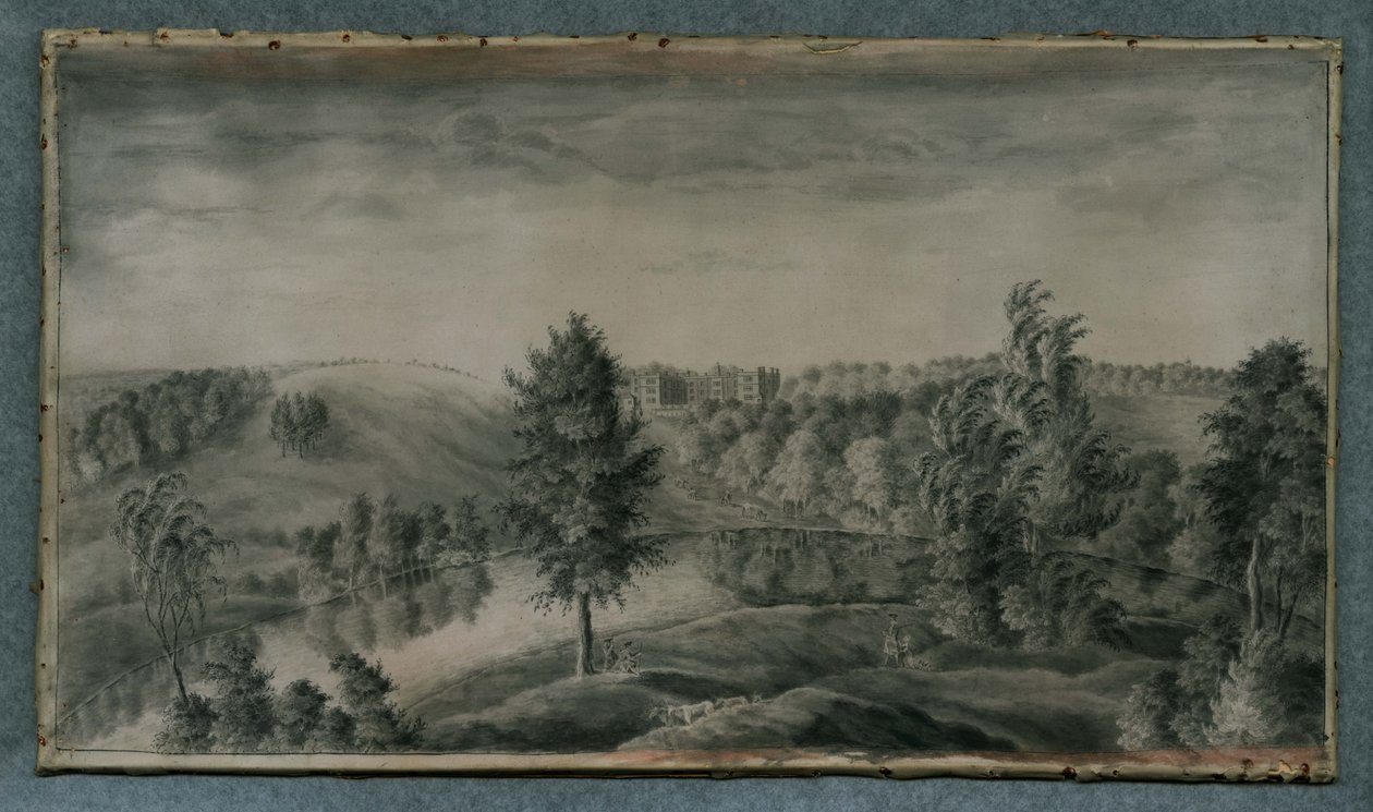 Widok Temple Newsam House, od wschodu autorstwa James the Younger Lambert