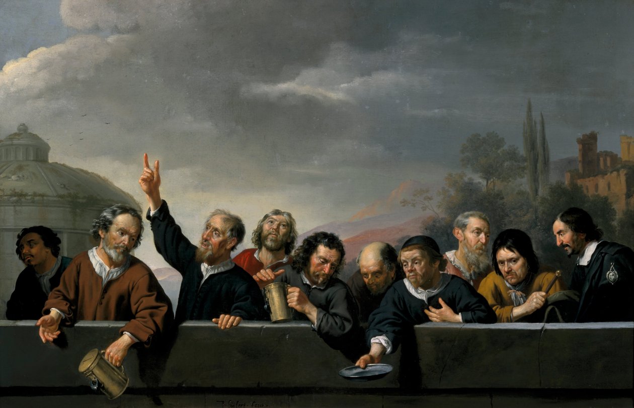 Portrety mieszkańców St Jobsgasthuis w Utrechcie autorstwa Jan van Bijlert or Bylert