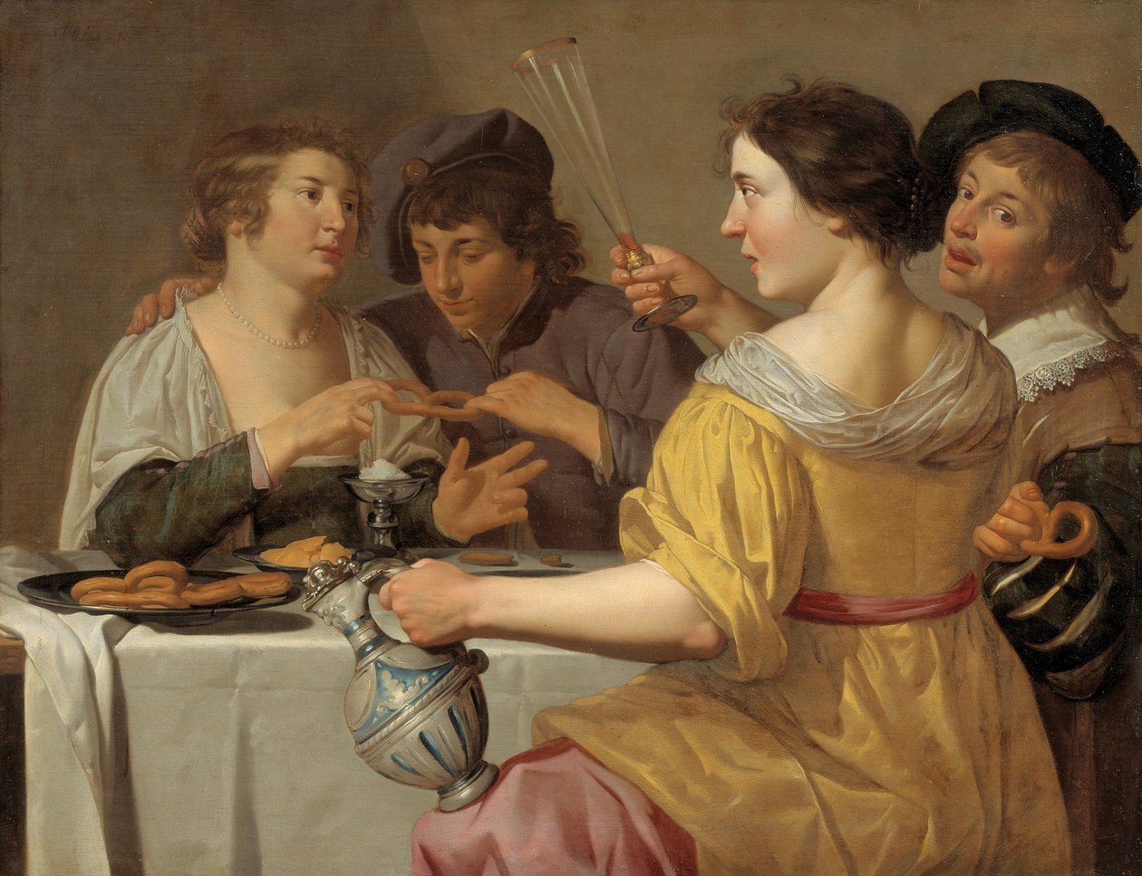 Ciągnięcie precla autorstwa Jan van Bijlert or Bylert