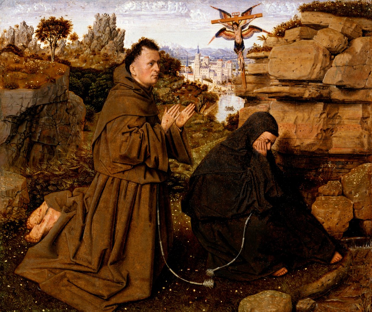 Stygmaty św. Franciszka z Asyżu autorstwa Jan van Eyck