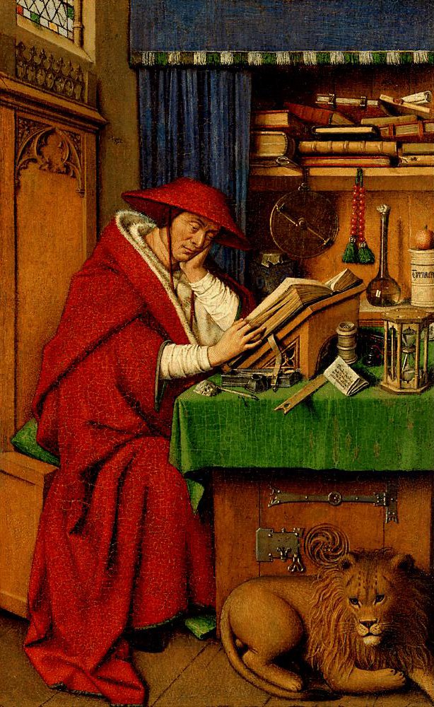 Święty Hieronim w swoim gabinecie autorstwa Jan van Eyck