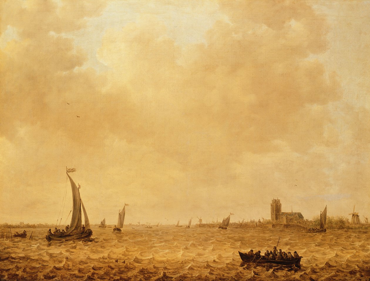 Widok na Starą Maas, Dordrecht autorstwa Jan Josephsz van Goyen