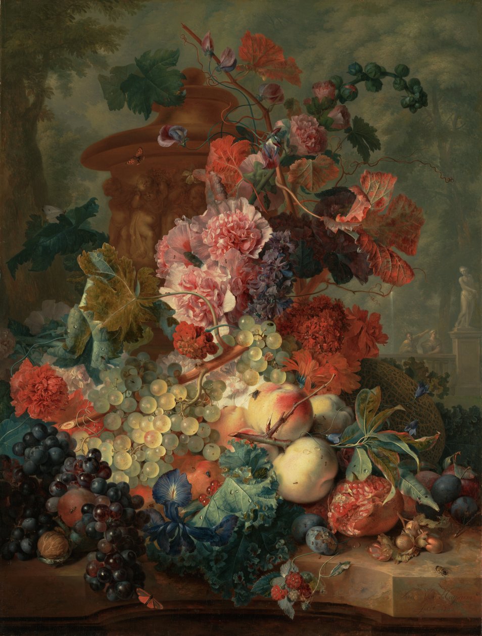 Kawałek owoców autorstwa Jan van Huysum
