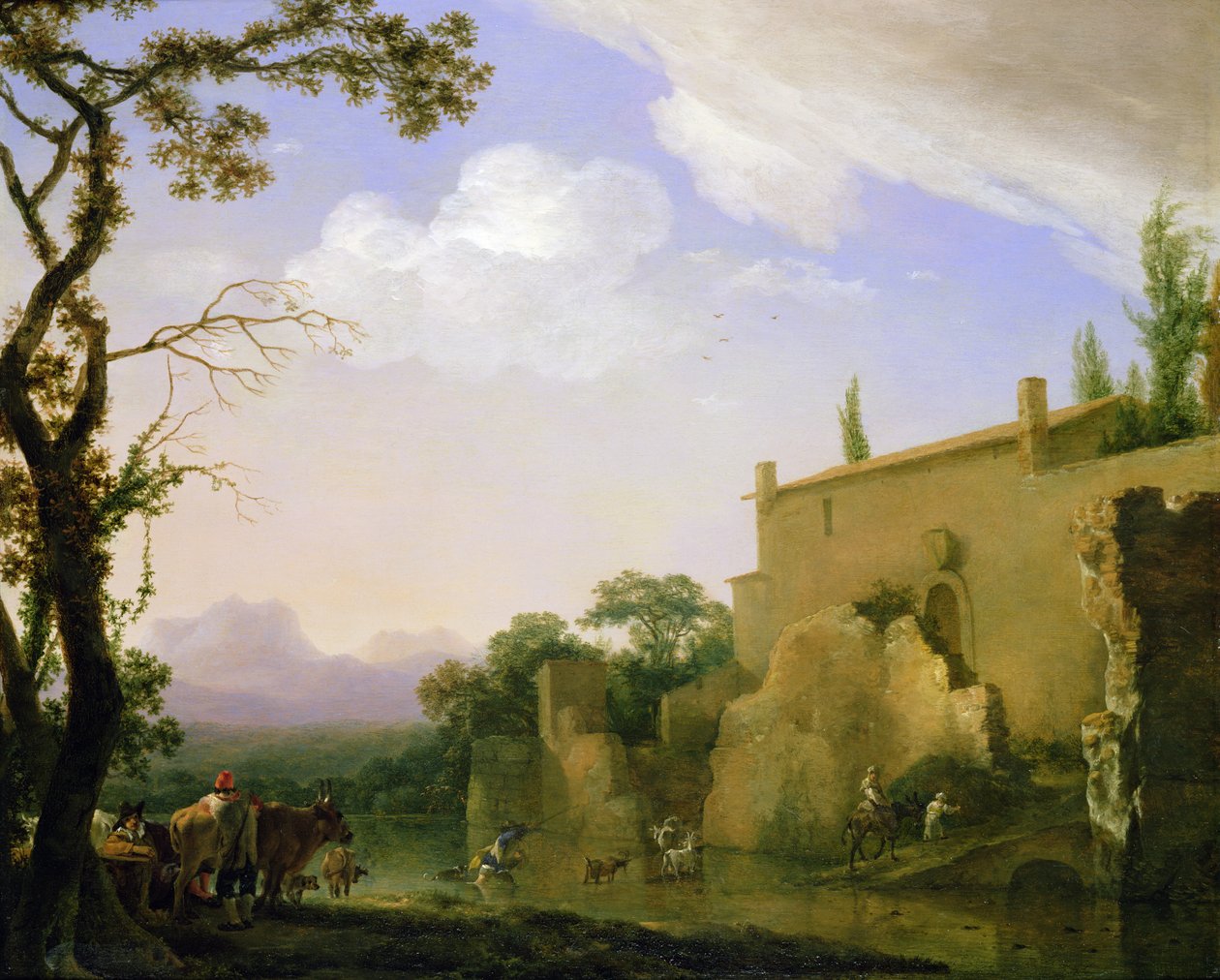 Pejzaż włoski, XVII wiek autorstwa Jan Asselyn