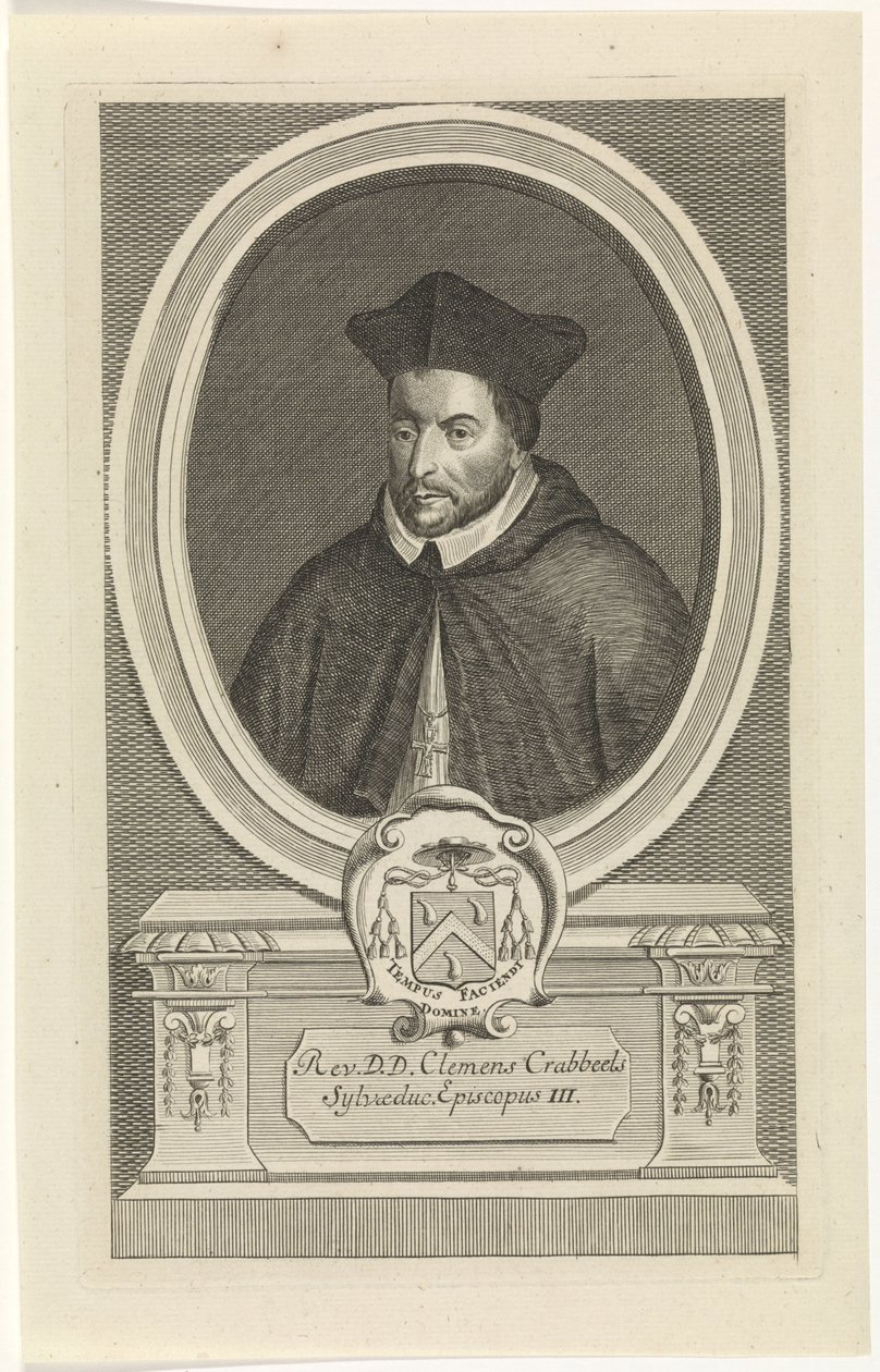 Portret Clemensa Crabeelsa grawerowany przez Jana Baptist Jongelincka autorstwa Jan Baptist Jongelinck
