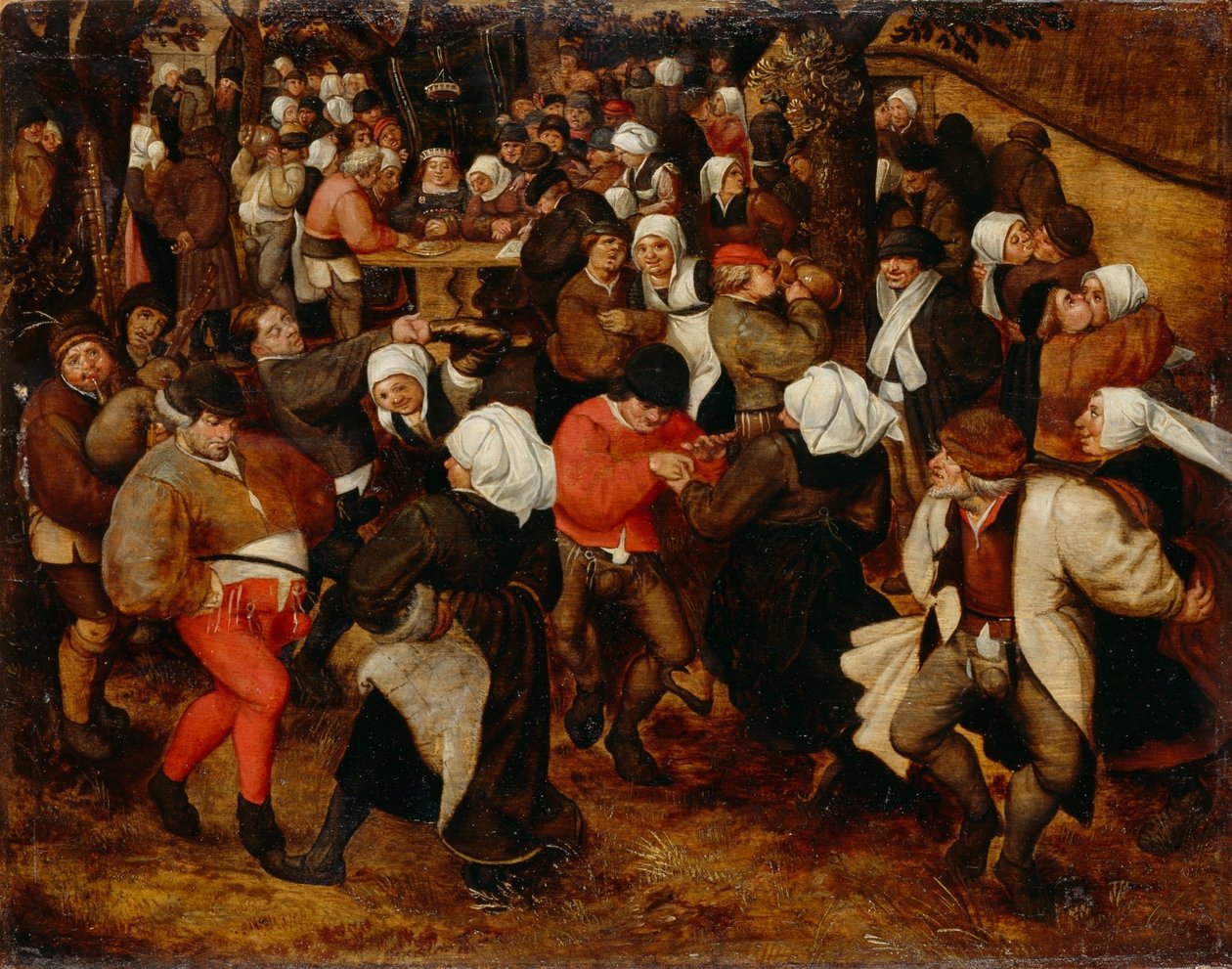 Ślub farmera w plenerze autorstwa Jan the Elder Brueghel