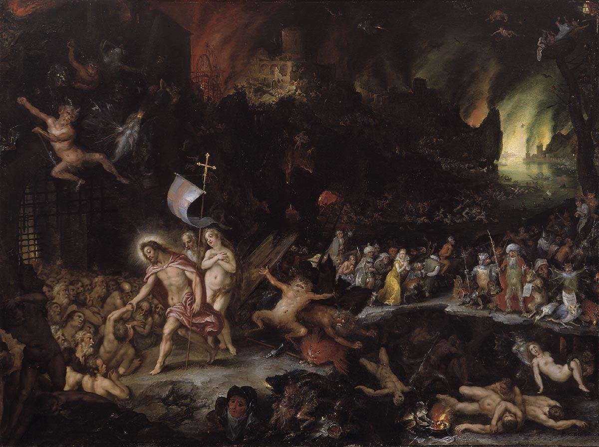 Chrystus w Otchłani autorstwa Jan the Elder Brueghel