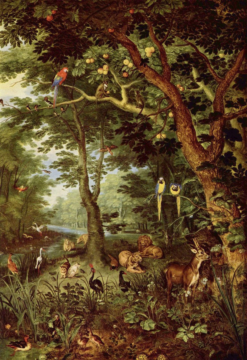 Raj autorstwa Jan the Elder Brueghel