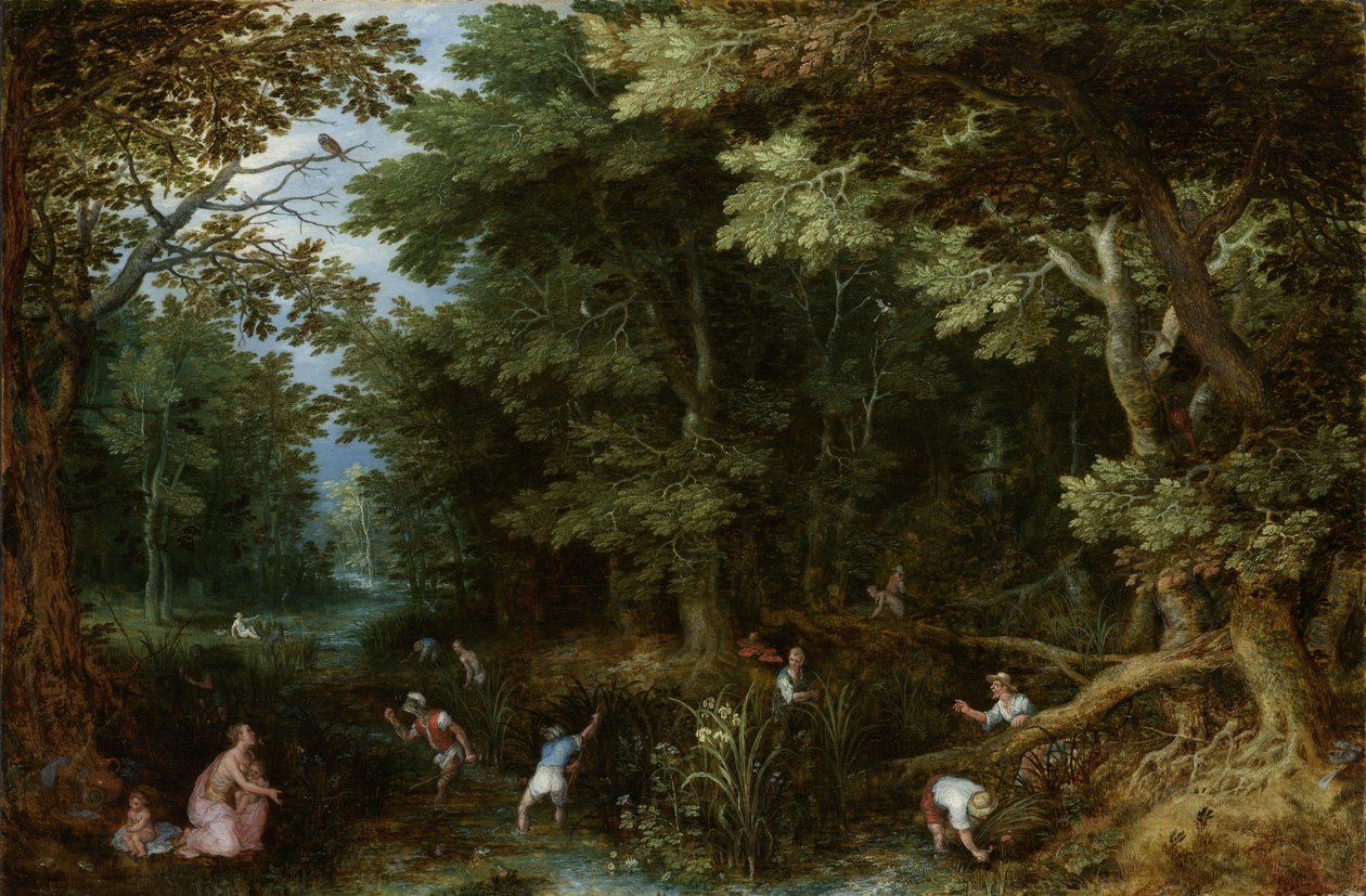 Latona i Licyjscy Chłopi autorstwa Jan the Elder Brueghel