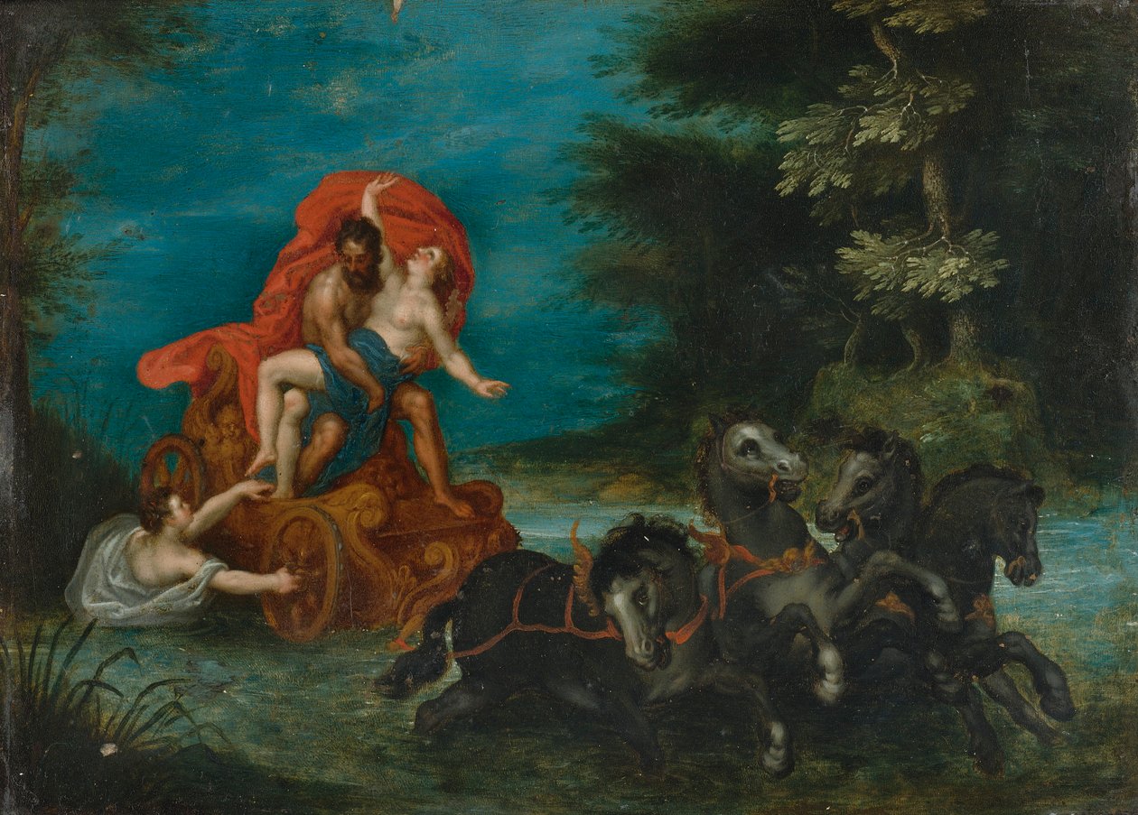Gwałt Prozerpiny autorstwa Jan the Elder Brueghel
