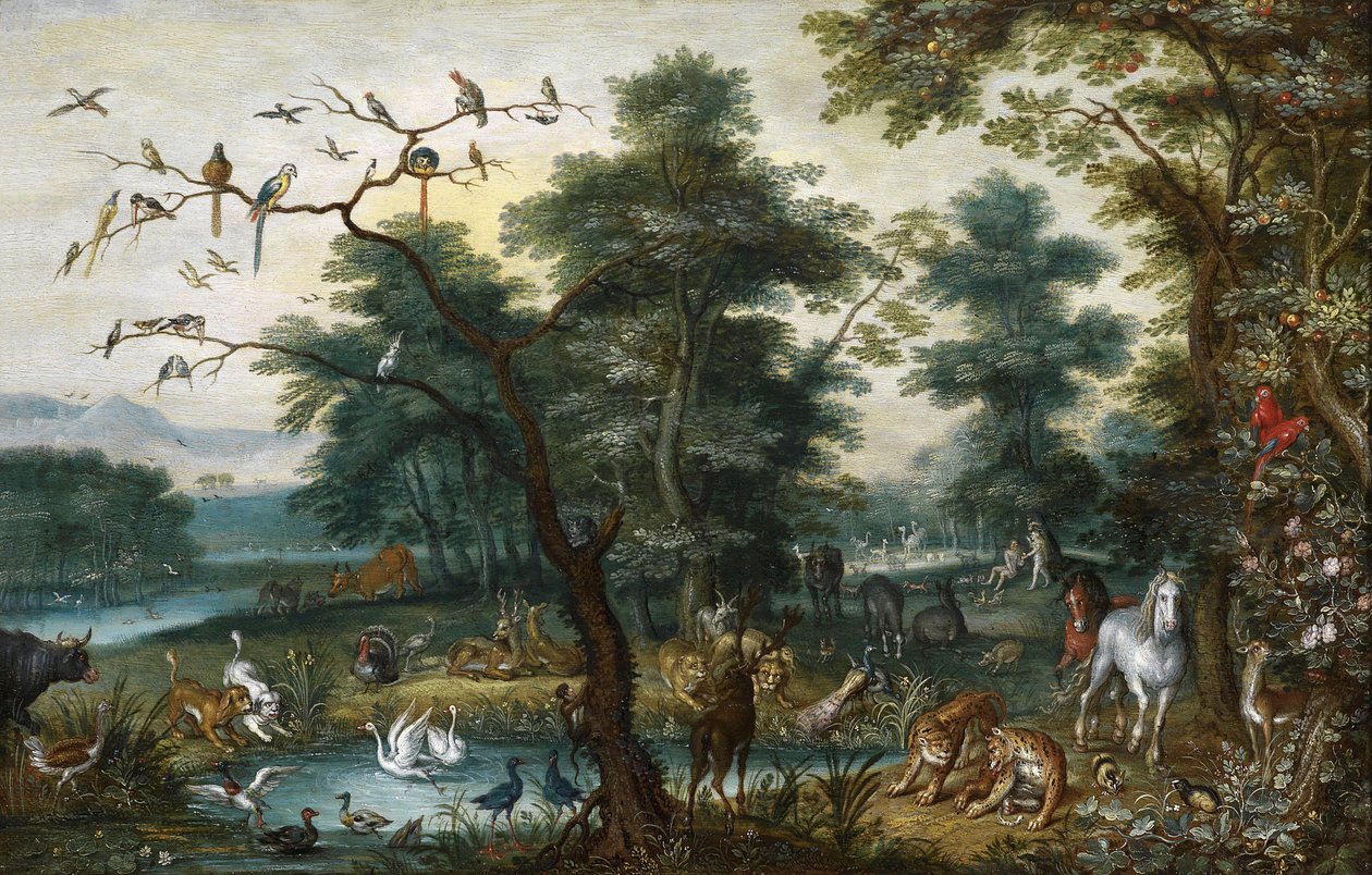 Rajski krajobraz z upadkiem człowieka autorstwa Jan Brueghel the Younger