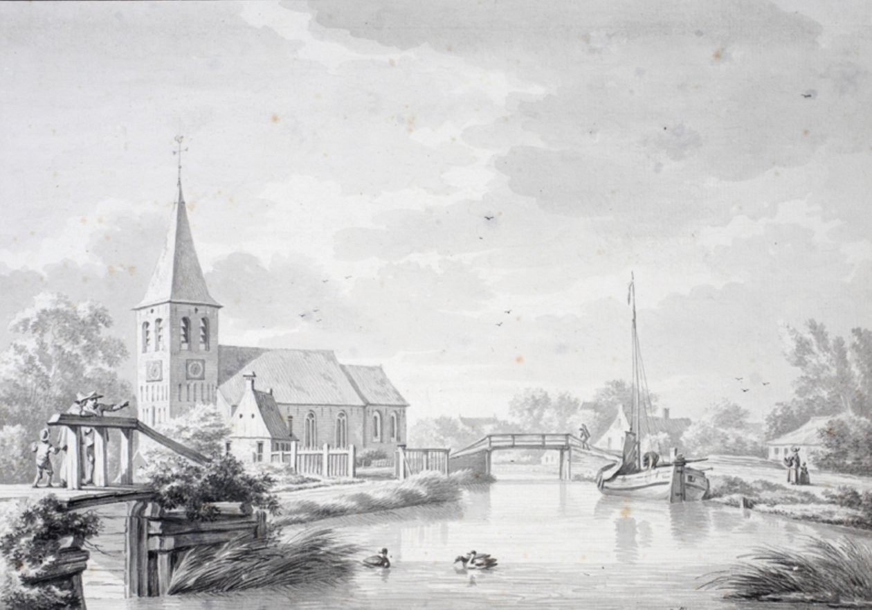 Widok na Zuidwolde autorstwa Jan Bulthuis