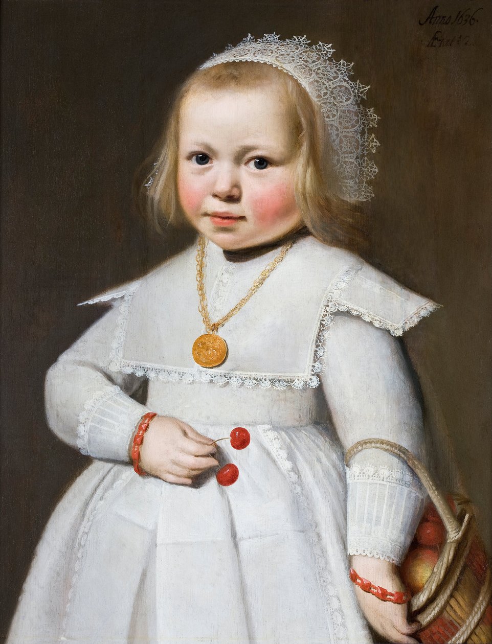 Portret dwuletniej dziewczynki autorstwa Jan Cornelisz van Loenen