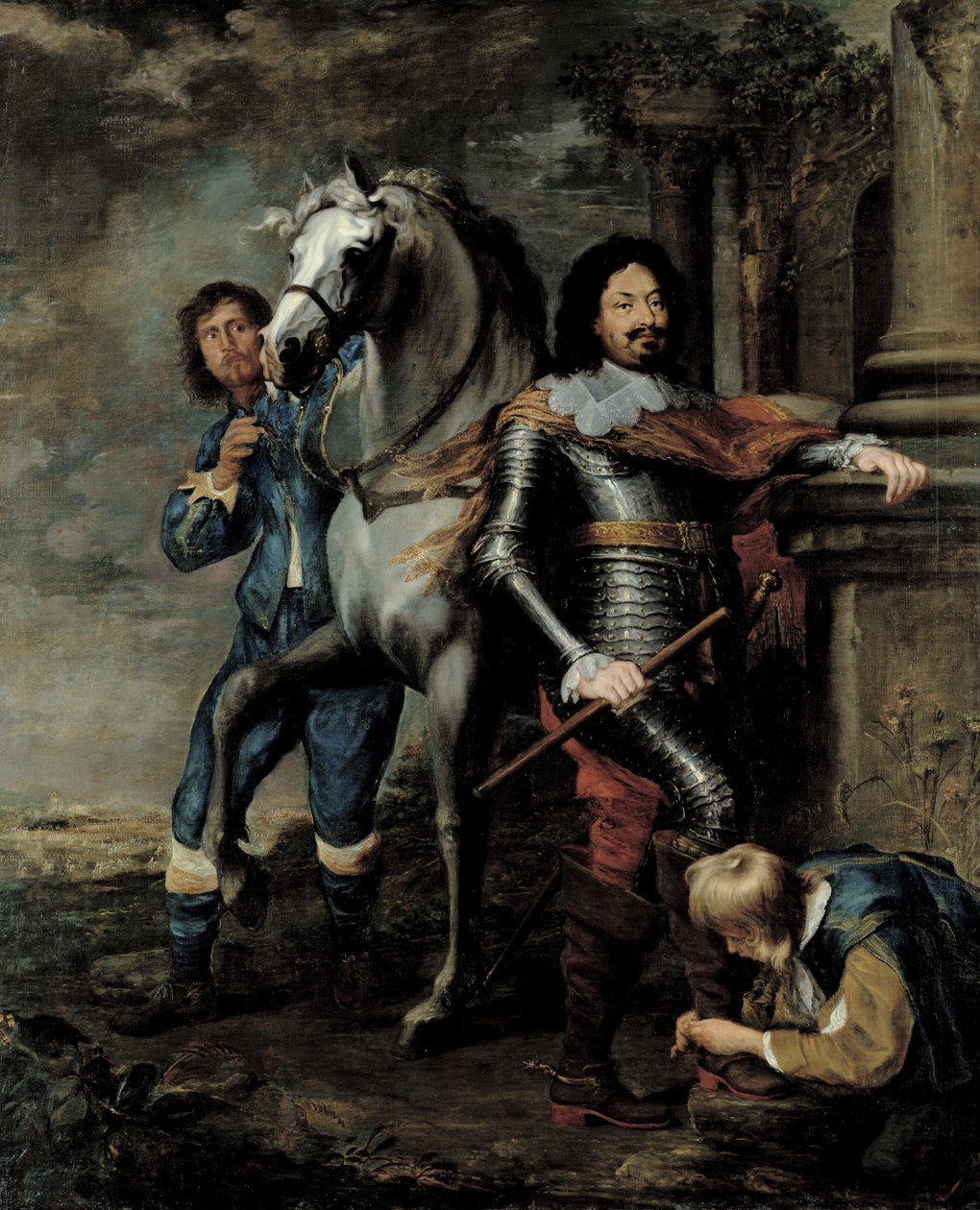 Portret generała Ottavio Piccolomini (1600-56) księcia Amalfi autorstwa Gerrit van Honthorst