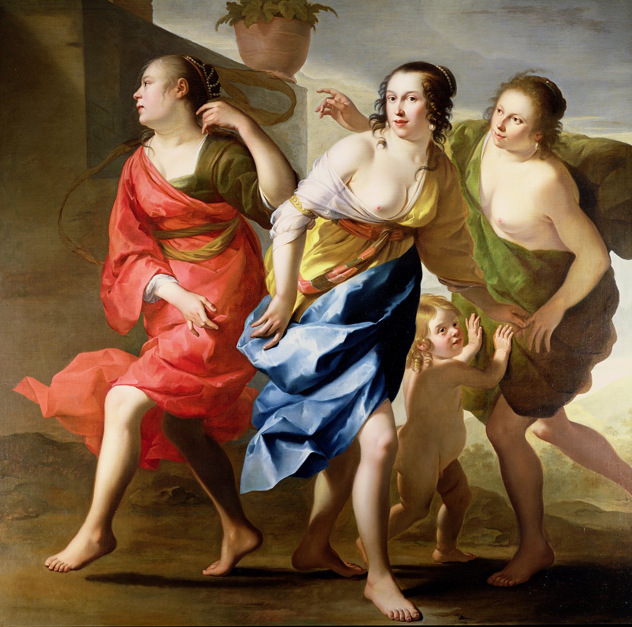Trzy Gracje autorstwa Gerrit van Honthorst