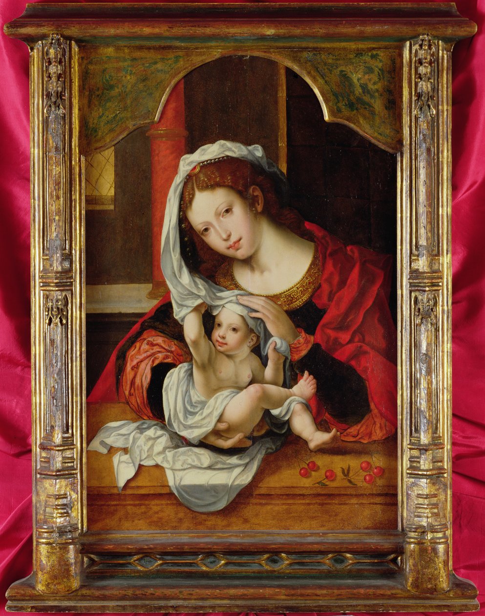 Madonna z Wiśni autorstwa Jan Gossaert