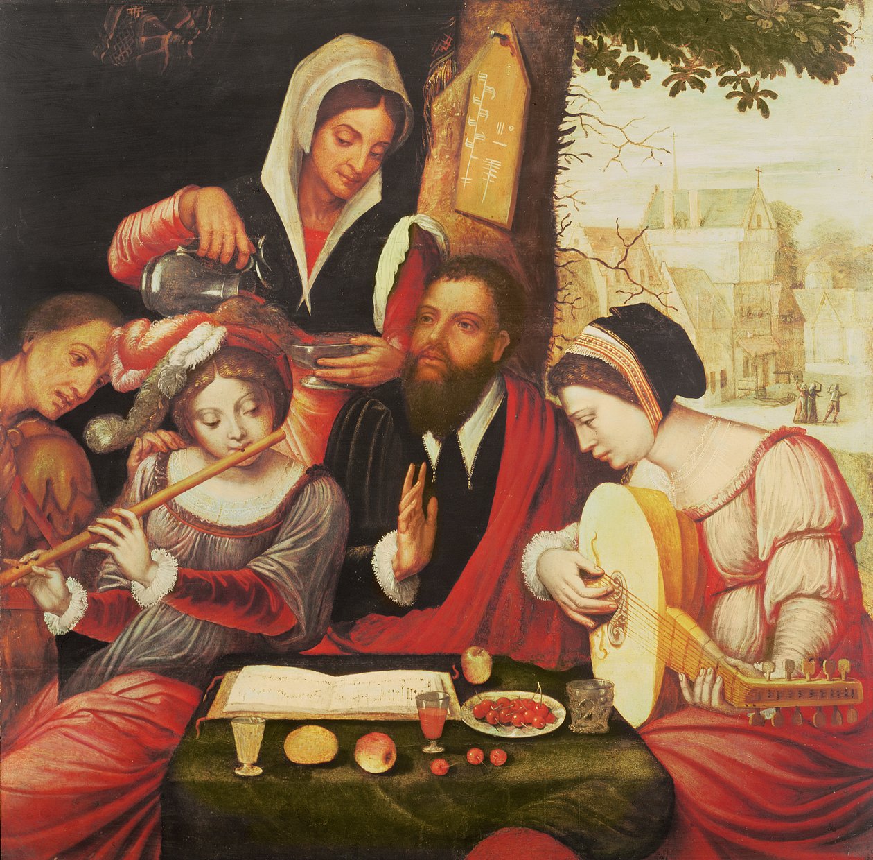 Muzycy autorstwa Jan Gossaert