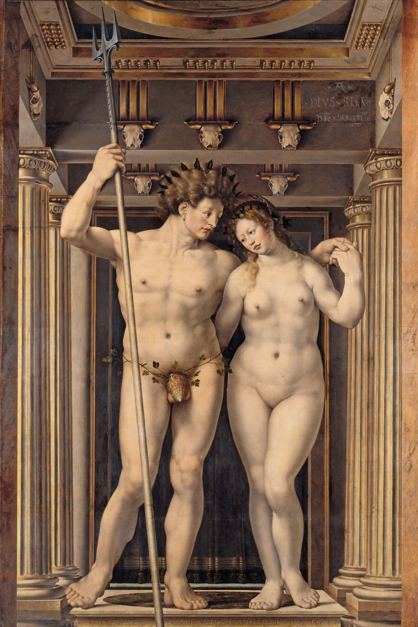 Neptun i Amfitryt autorstwa Jan Gossaert