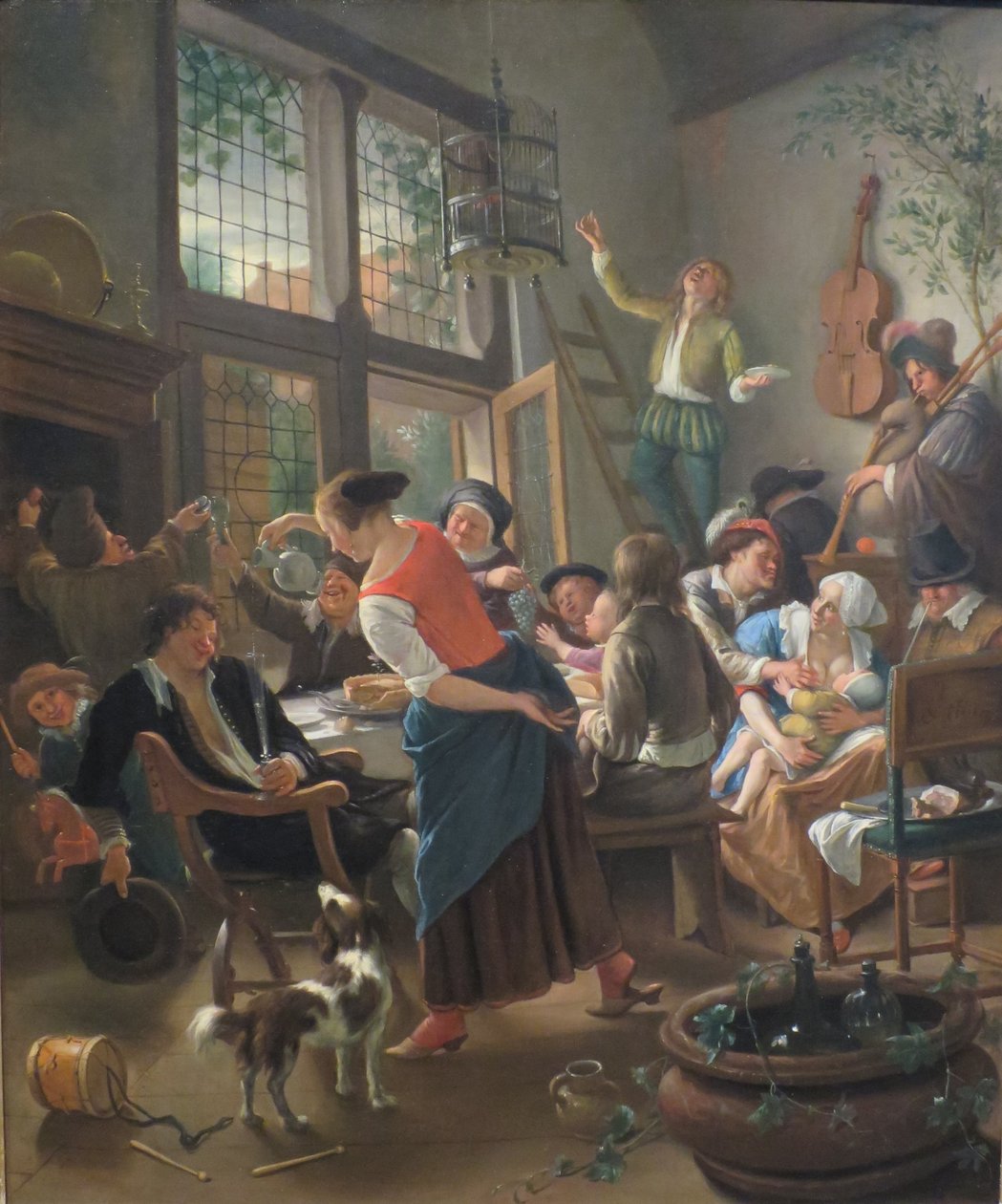Uroczysty rodzinny posiłek autorstwa Jan Havickszoon Steen