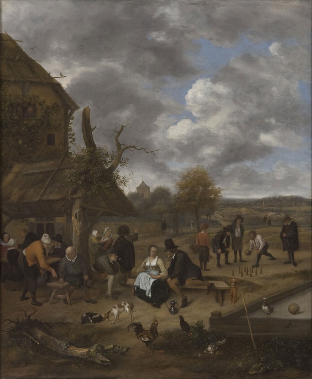 Krajobraz z karczmą autorstwa Jan Havickszoon Steen