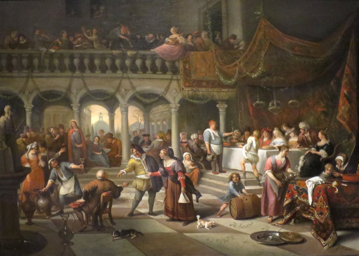 Małżeństwo w Kana autorstwa Jan Havickszoon Steen