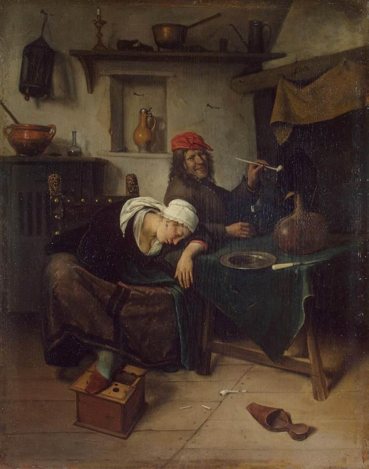 Pijący autorstwa Jan Havickszoon Steen