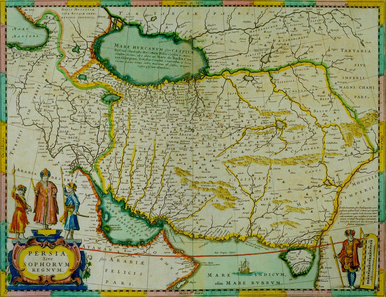 Janssonius mapa Persji autorstwa Jan Janssonius