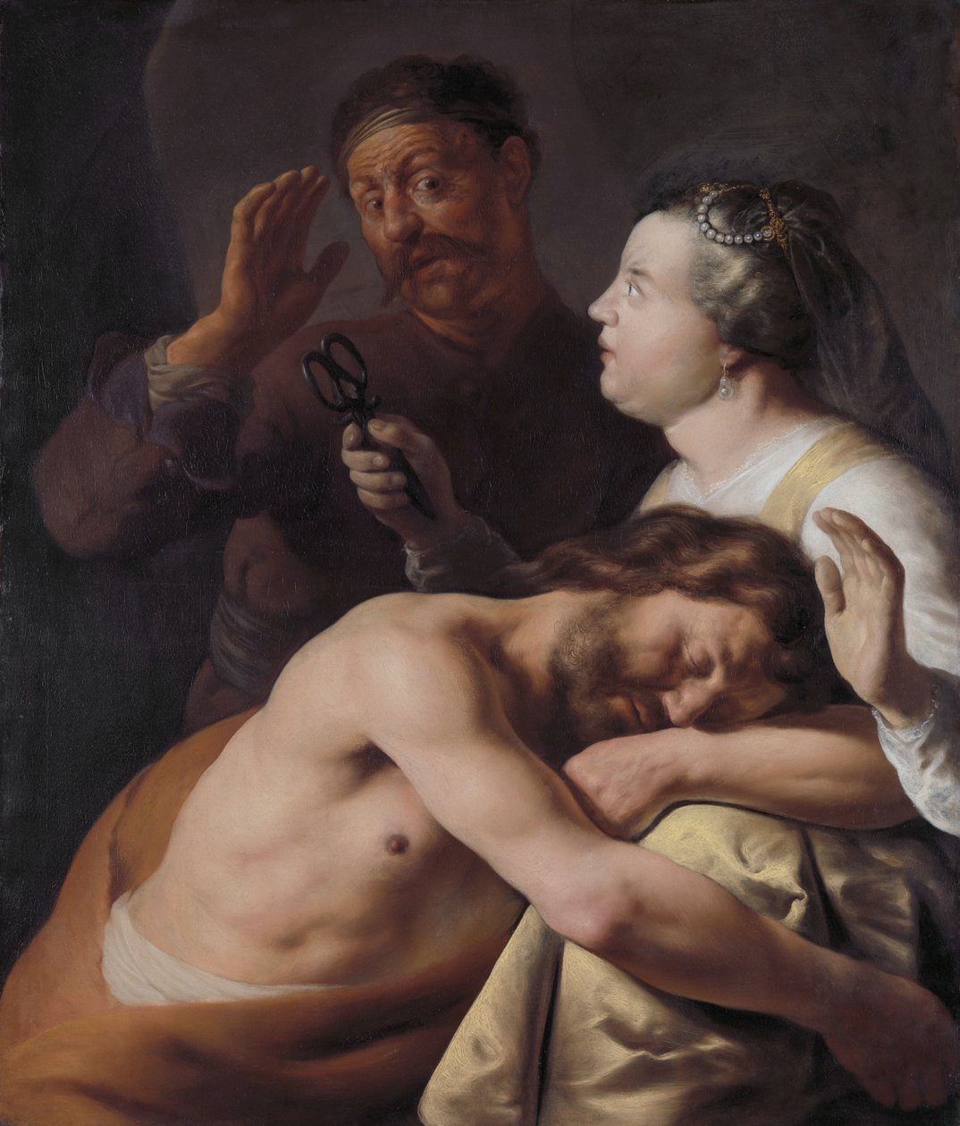 Samson i Dalila autorstwa Jan Lievens