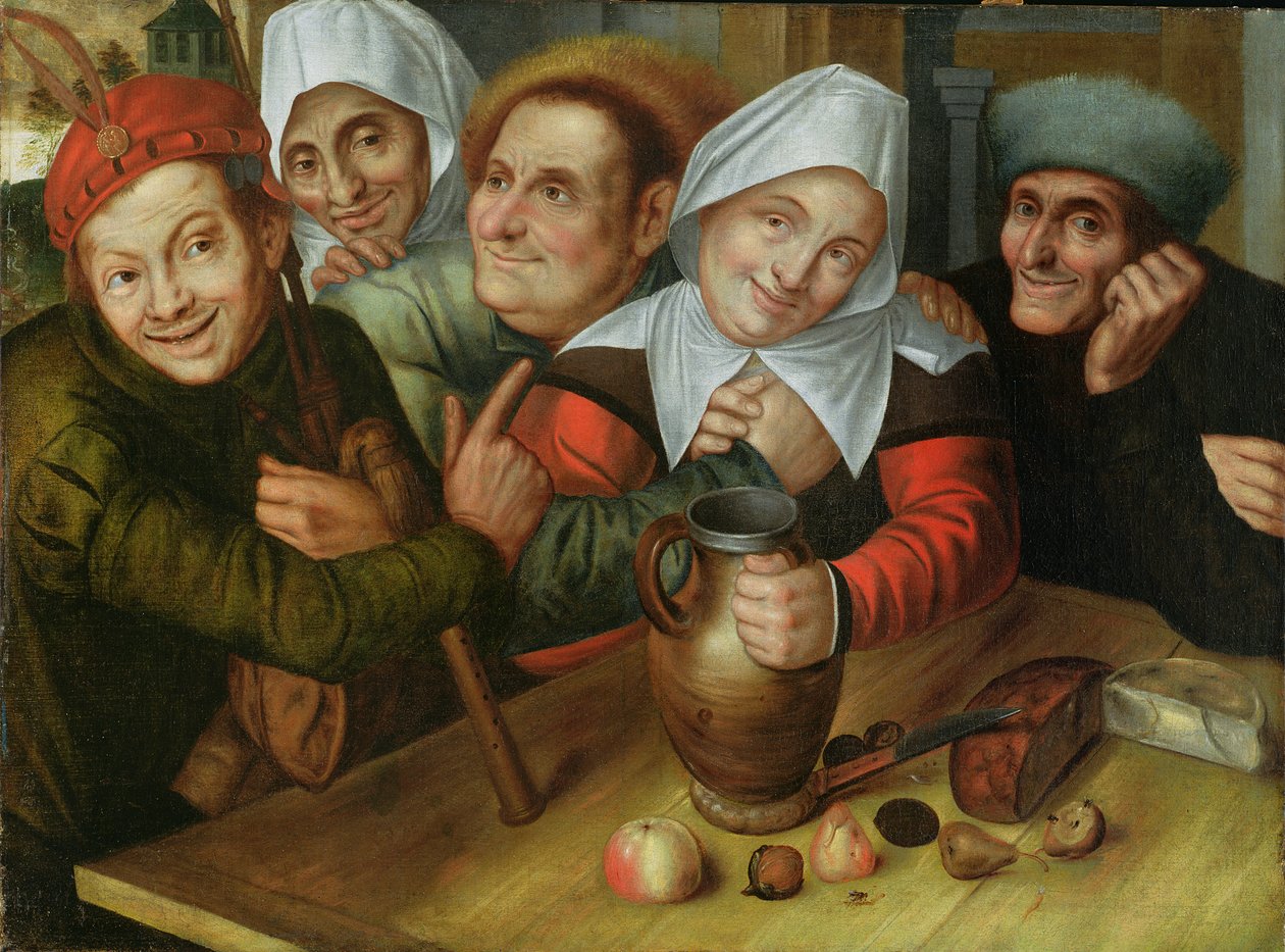 Wesoła firma, c.1557 autorstwa Jan Massys or Metsys