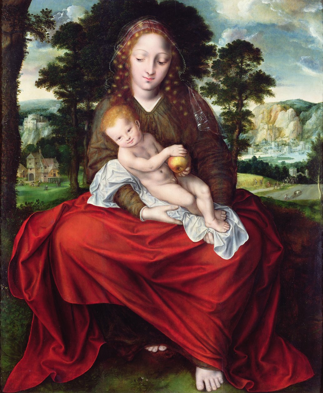 Madonna z Dzieciątkiem autorstwa Jan Massys or Metsys