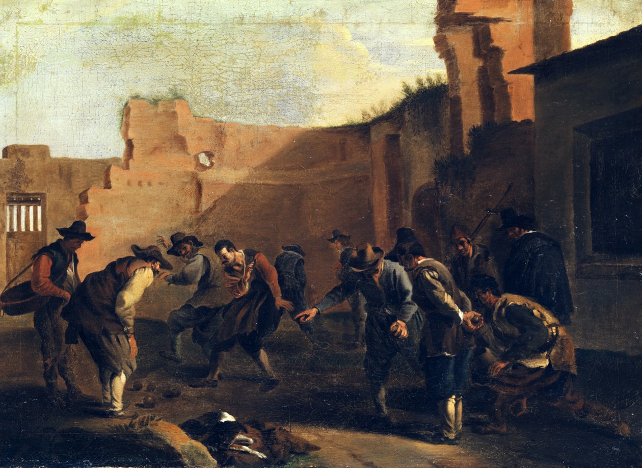 Gracz bocce autorstwa Jan Miel