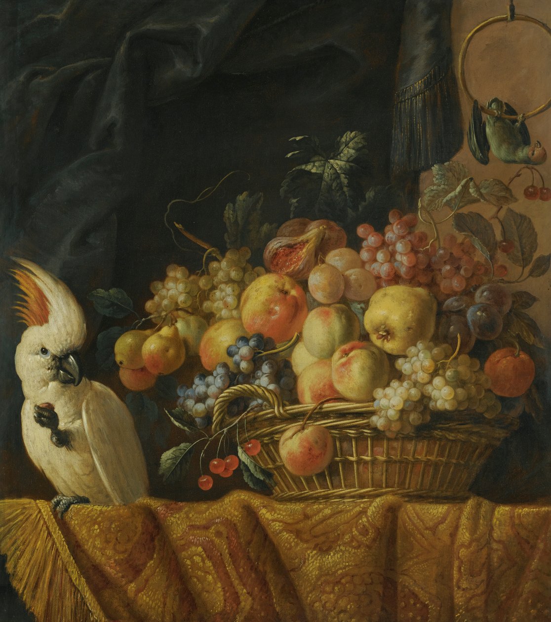 Martwa natura z papugą autorstwa Jan Pauwel Gillemans the Younger