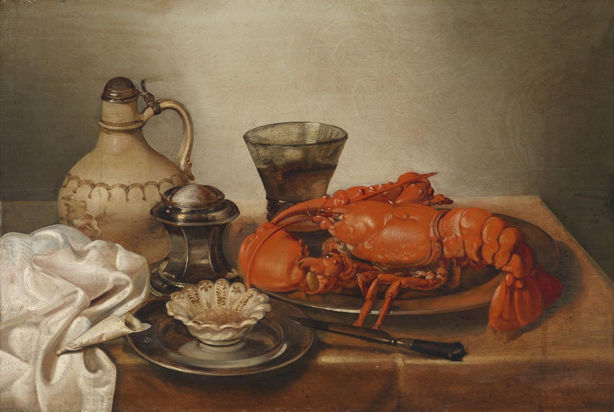 Martwa natura z homarem autorstwa Jan Pauwel Gillemans the Younger