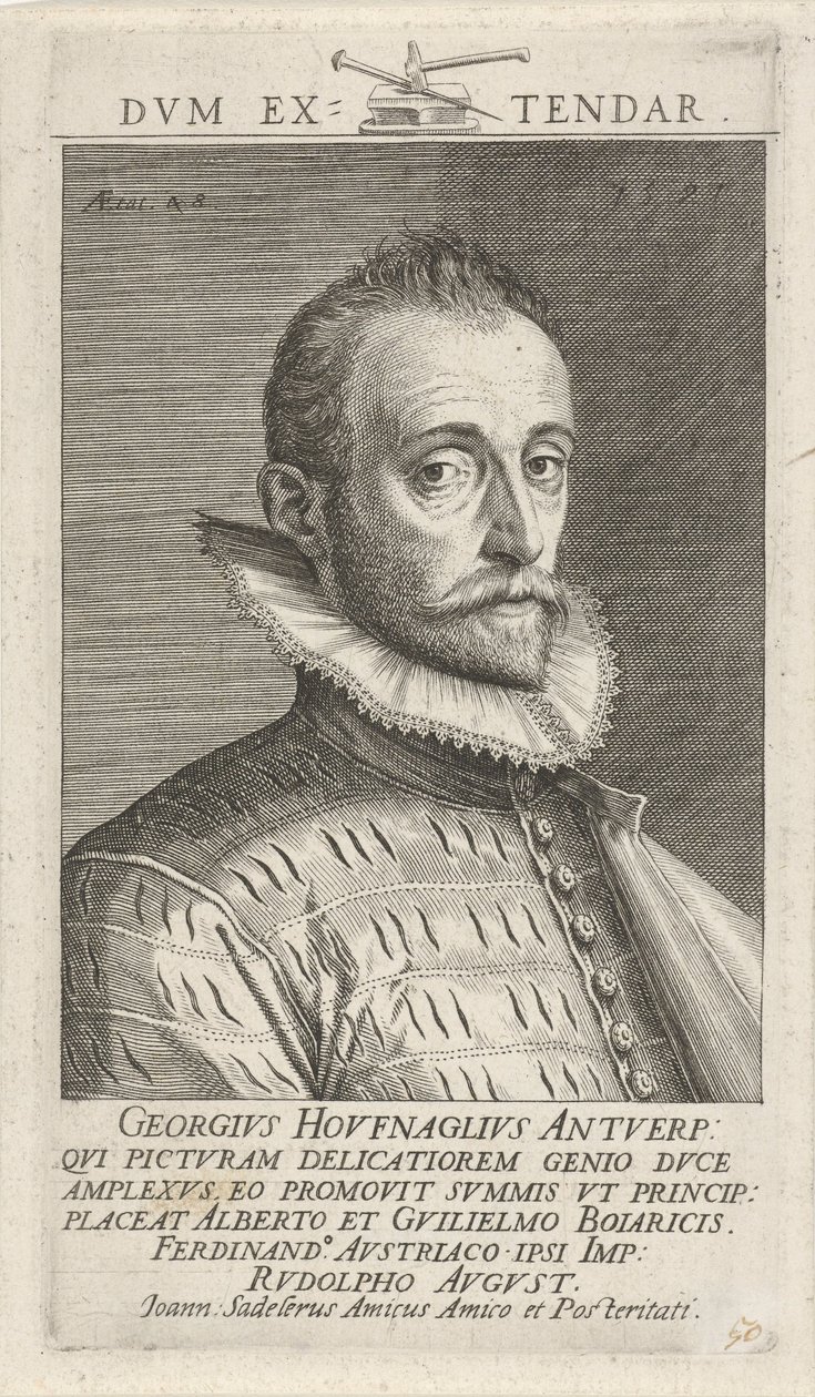 Portret Jorisa Hoefnagela autorstwa Jan Sadeler