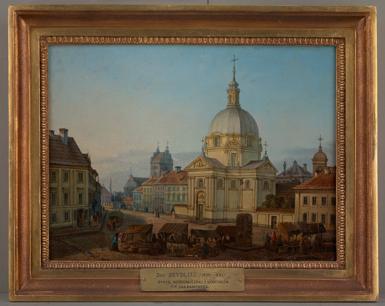 Rynek Nowego Miasta z kościołem Sakramentek, Jan Seydlitz, autorstwa Jan Seydlitz