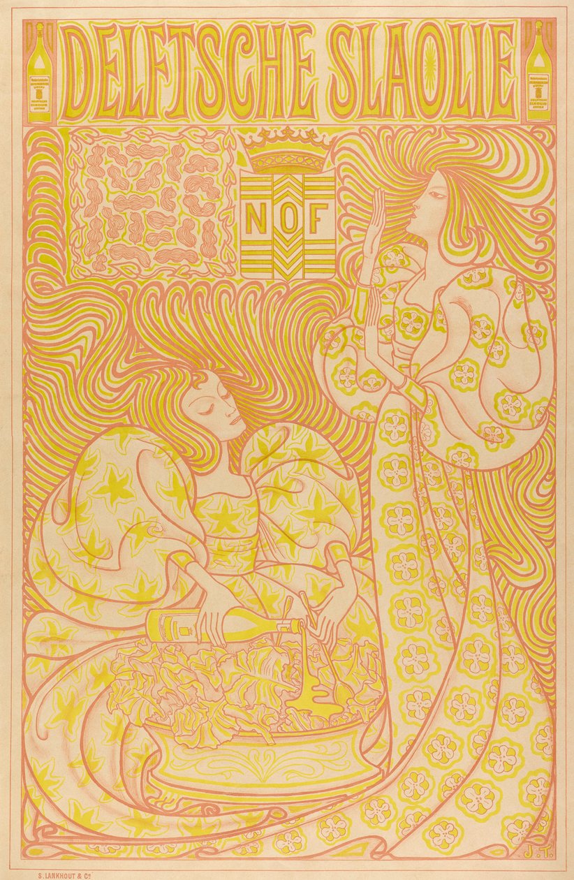 Jan Toorop, Olej Sałatkowy Delft, 1895 autorstwa Jan Toorop