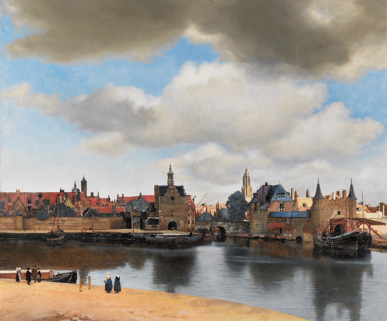 Zobacz na Delft autorstwa Jan Vermeer van Delft