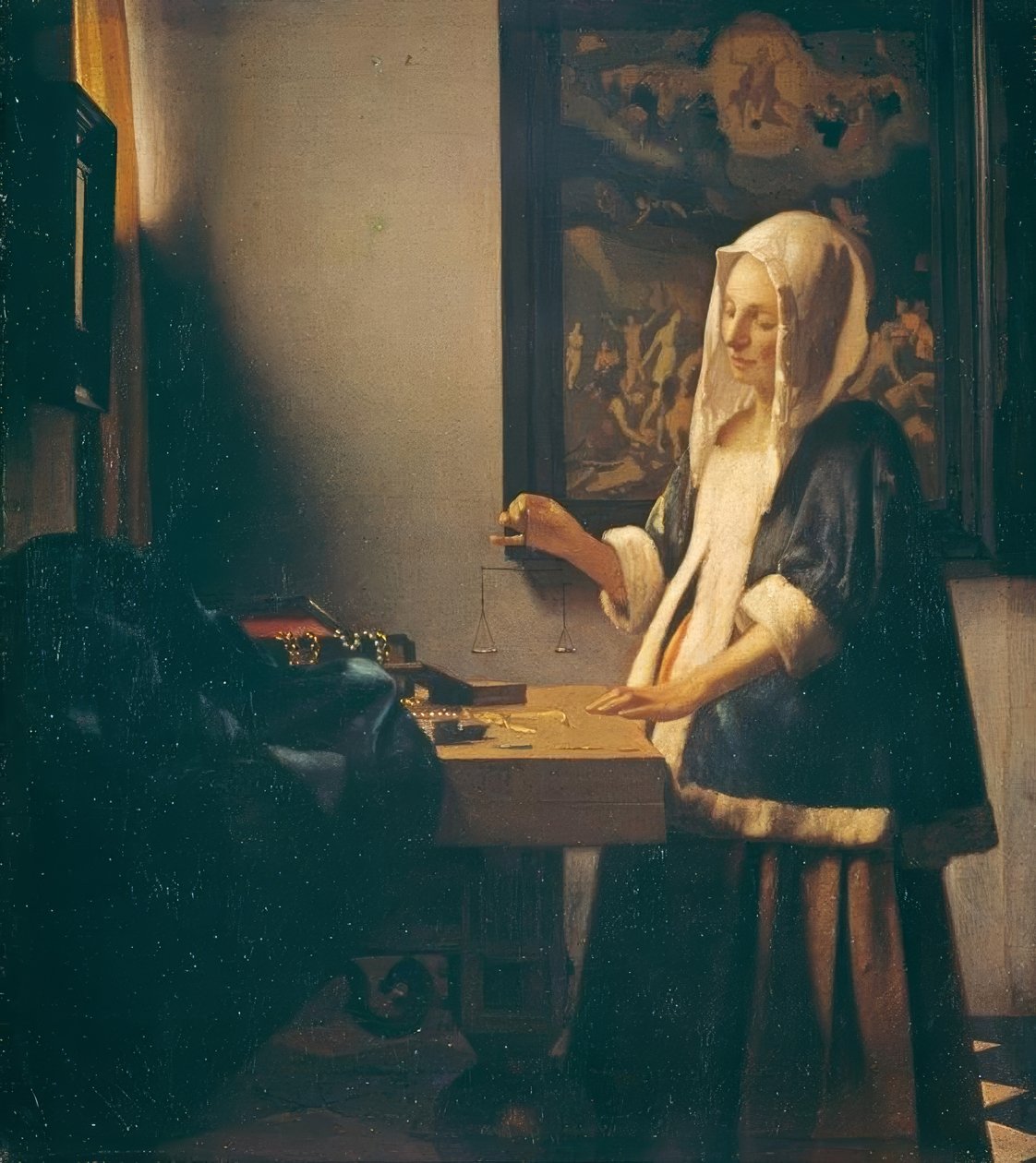 Waga do pereł autorstwa Jan Vermeer van Delft