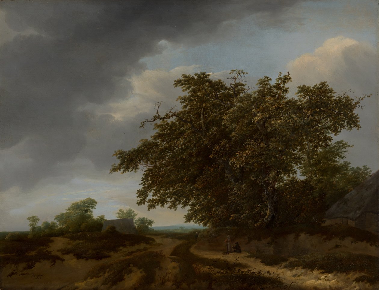 Krajobraz na skraju wydmy autorstwa Jan Vermeer van Haarlem