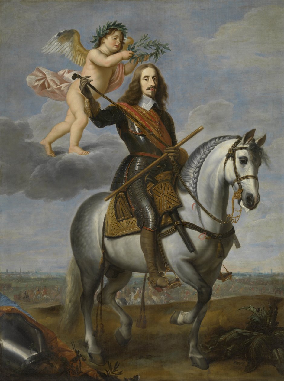 Portret konny arcyksięcia Leopolda Wilhelma (1614-1662) autorstwa Jan den van Hoecke