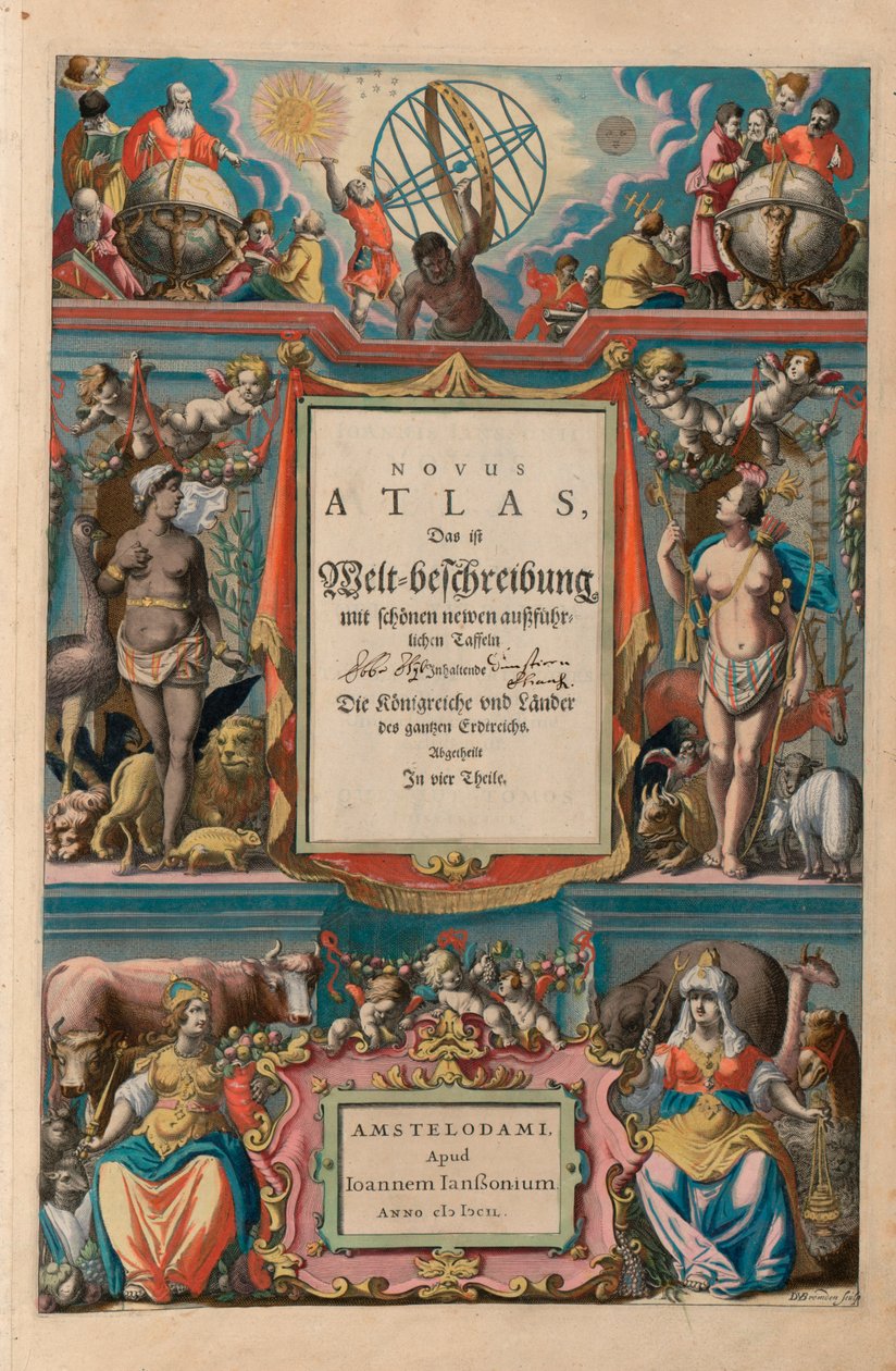 Atlas Novusa autorstwa Jan og Jodocus Hondius Janssonius