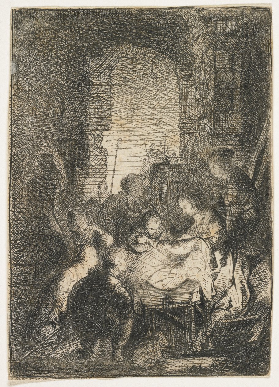 Adoracja pasterzy, 1650 r. autorstwa Jan van Noordt