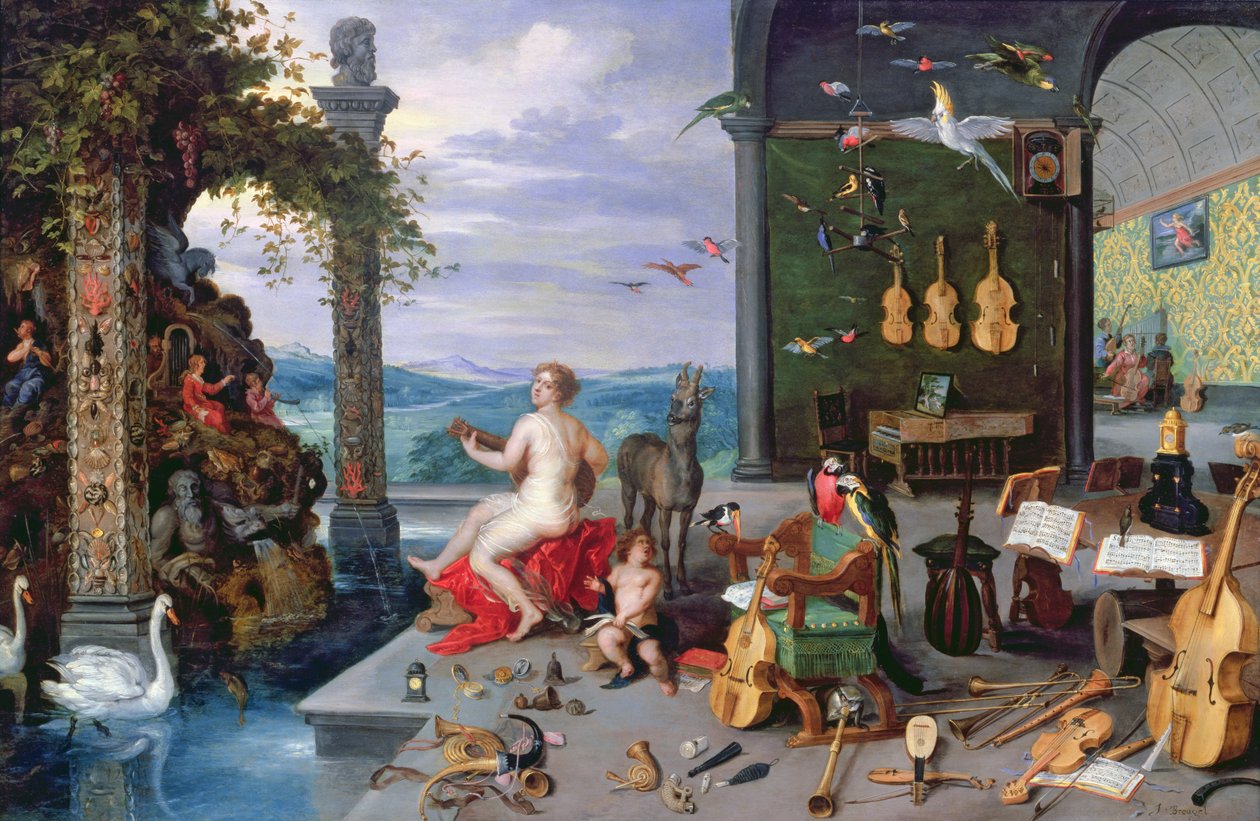 Alegoria muzyki autorstwa Jan the Elder Brueghel