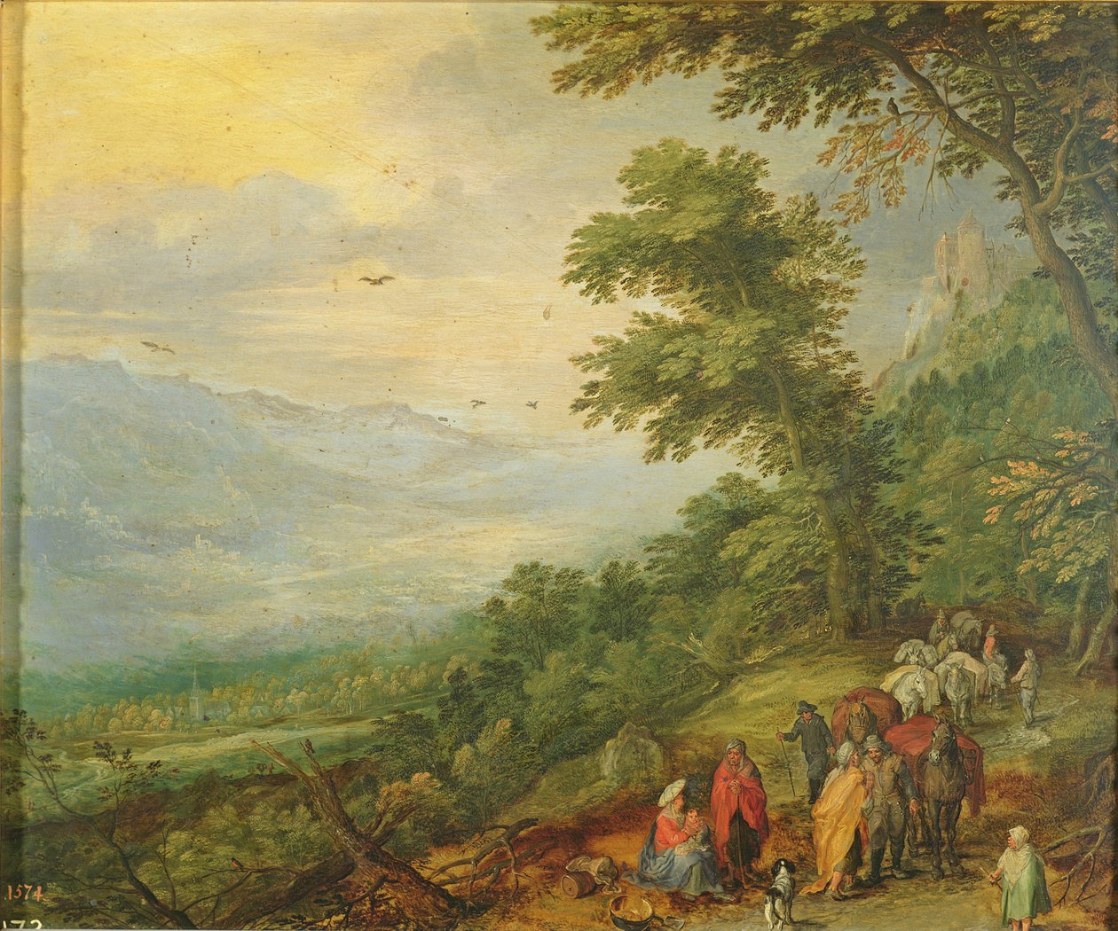 Spotkanie Cyganów autorstwa Jan the Elder Brueghel
